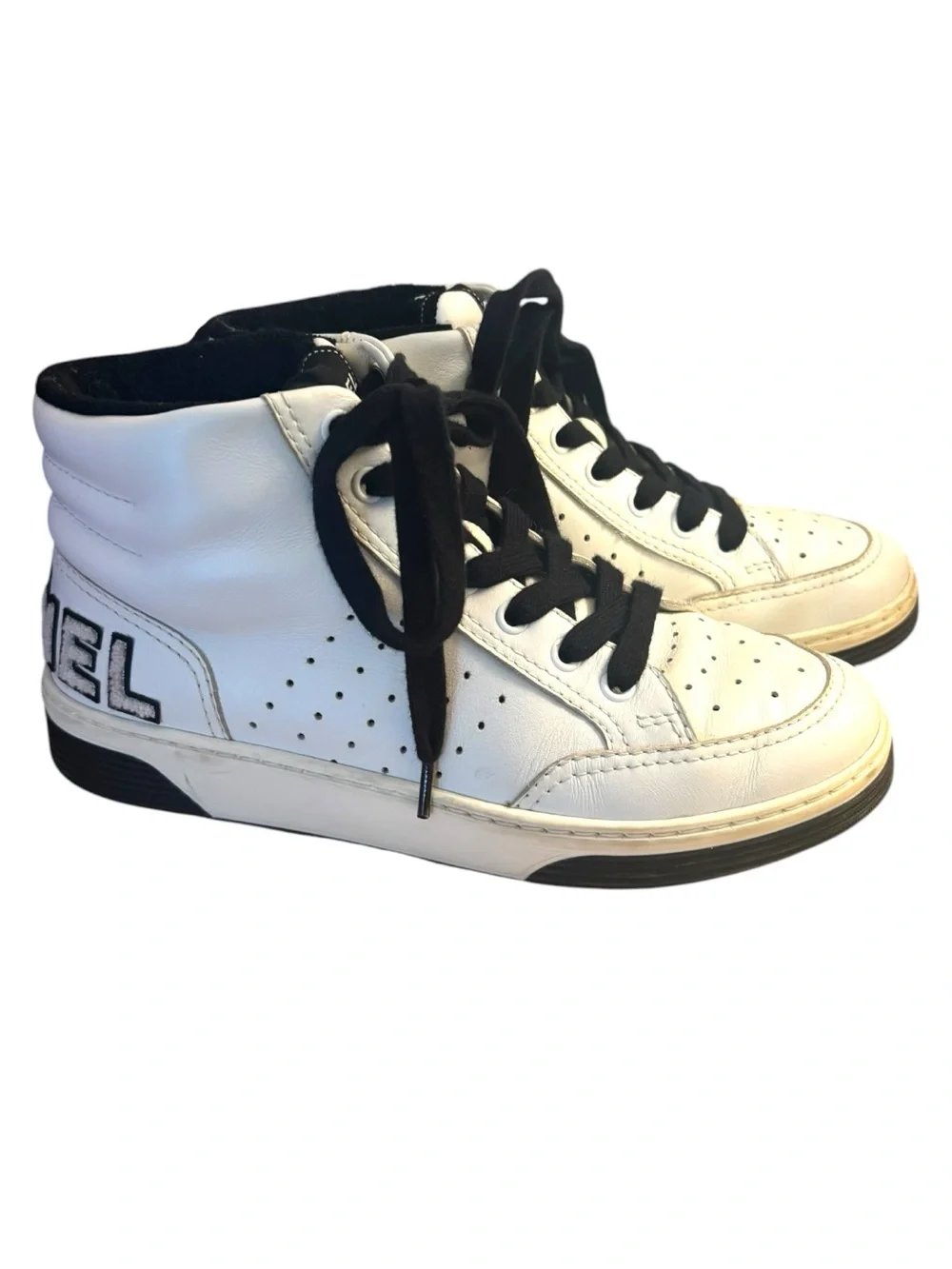 Chanel Logo High Top Sneakers - Picture 6 of 10